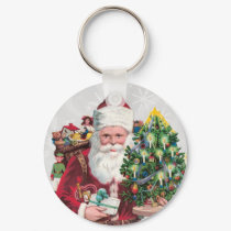 Vintage Santa keychains by grnidlady Vintage Santa keychains