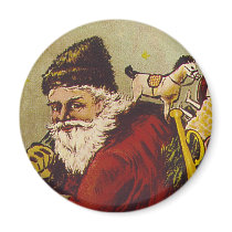 Vintage Santa magnets by MarceeJean Vintage Santa magnets