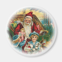 Vintage Santa Magnet