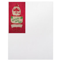 Vintage Santa Mail Bag letterhead by Incatneato Vintage Santa Mail Bag letterhead