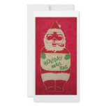 Vintage Santa Mail Bag Photo Card Template