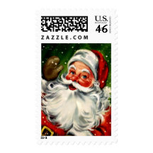 Vintage Santa Medium Postage