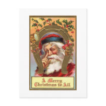 Vintage Santa Merry Christmas Postcard by forbes1954 Vintage Santa Merry Christmas Postcard