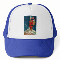Vintage Santa on top of the WORLD ! hats by MyOtherPlanet Vintage Santa on top of the WORLD ! hats