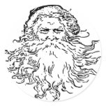 Vintage Santa Outline Sticker