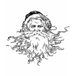 Vintage Santa Outline Tshirts