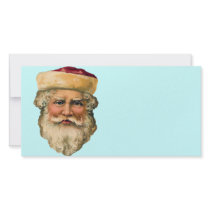 Vintage Santa Photo Greeting Card
