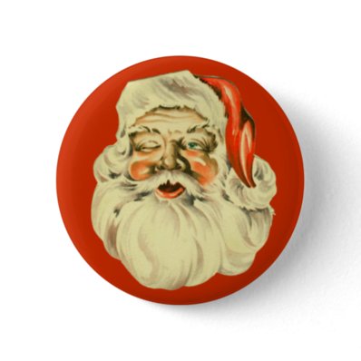 Vintage Santa Pin