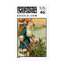 Vintage Santa Postage stamps