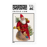 Vintage Santa Postage Stamp
