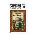 Vintage Santa: Postage Stamps