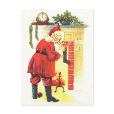 Vintage Santa postcards