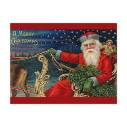 Vintage Santa postcard