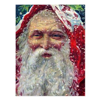 Vintage Santa Print Postcards