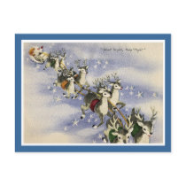 Vintage Santa & Reindeer postcards