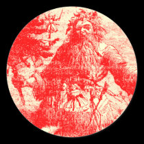 Vintage Santa stickers