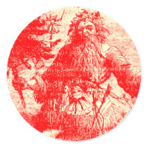 Vintage Santa stickers