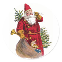 Vintage Santa Sticker by forbes1954 Vintage Santa Sticker
