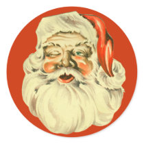 Vintage Santa Stickers by lkranieri Vintage Santa Stickers