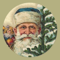 Vintage Santa: Stickers stickers