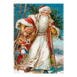 Vintage Santa with toys Party invites