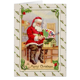 Vintage Santa's Workshop Greeting Cards