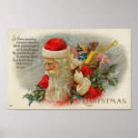 Vintage Sants Christmas St. Nick Card posters