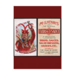 Vintage Sauce Box Advertisement Postcard