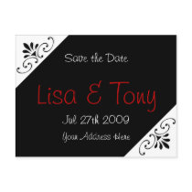 Vintage Save The Date - Customized postcards