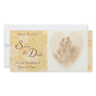 Vintage Save the Date Photo Card photocard