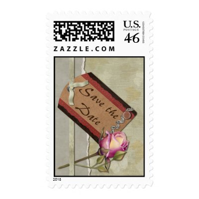 Vintage Save the Date Stamp