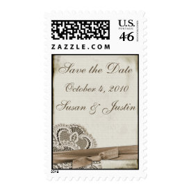 Vintage Save the Date stamp