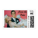 Vintage Save the Date! Postage Stamps