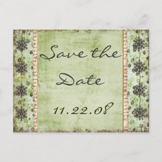 Vintage Save the date Post Card