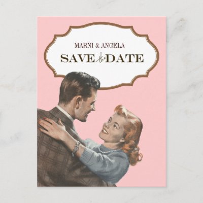 Vintage Save the Date Postcards