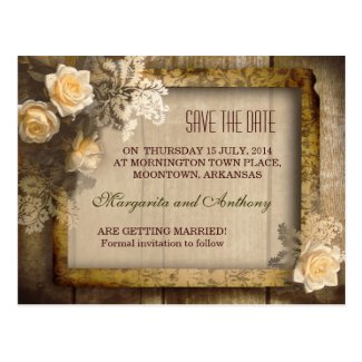 vintage save the date postcards