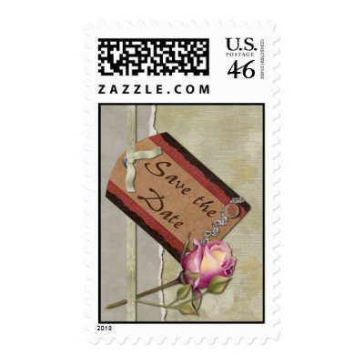 Vintage Save the Date Stamp