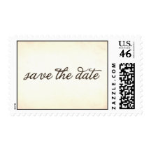 vintage save the date stamp