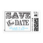 Vintage Save the Date Stamp Stamps