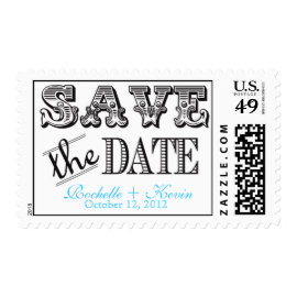 Vintage Save the Date Stamp Stamps