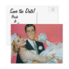 Vintage Save the Date with Newlyweds Postcards