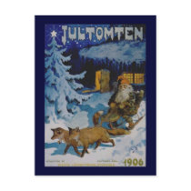 Vintage Scandinavian Christmas Postcard