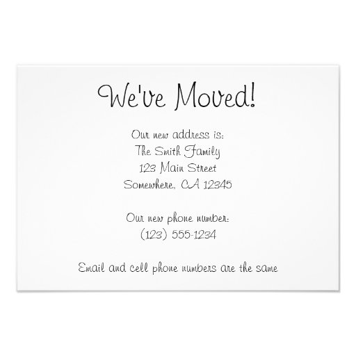 Vintage Scenic American Highways Change of Address Personalized Invitation