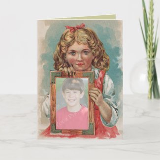 Vintage School Picture cards. Customize! card