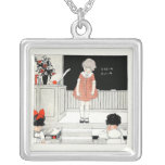 Vintage School Teacher Classroom Necklace