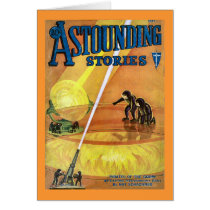 Vintage Sci Fi Comic Astounding Stories - Pirates Cards