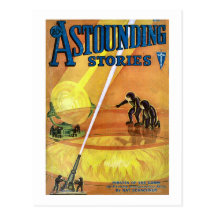 Vintage Sci Fi Comic Astounding Stories - Pirates Post Cards