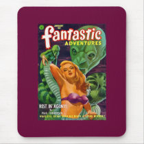 Vintage Sci Fi Comic - Rest in Agony! Mouse Pads
