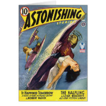 Vintage Sci-Fi Comic - The Halfling Greeting Card
