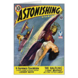 Vintage Sci-Fi Comic - The Halfling Greeting Card